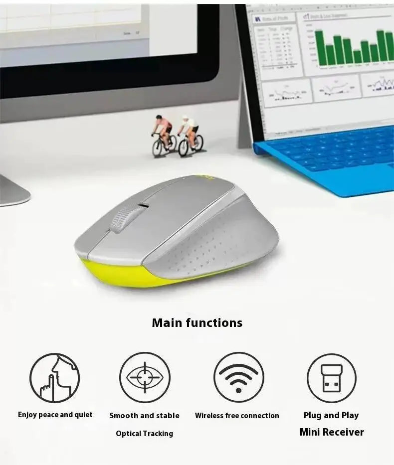 Logitech M330 Professionelle Büromaus, kompakt, leise, leicht zu transportieren, angenehm in der Handhabung und speziell entwickelt1