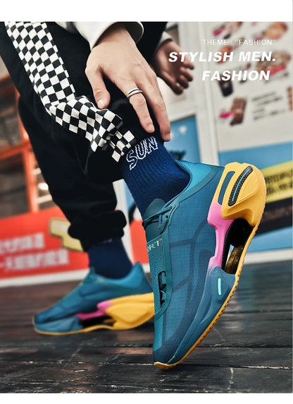2026 New Men Sports Breathable Lightweight Comfortable Athletic Nonskid Sneakers Daily Leisure Shopping Walking Marathon Shoes