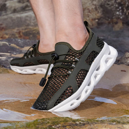 Hombres, mujeres, zapatillas de vadeo de secado rápido, transpirables, AquaIn Upstream, antideslizantes, para deportes al aire libre, resistentes al desgaste, zapatillas de playa, tallas 39-46