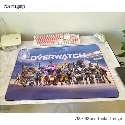 Podloga za miš Overwatch 700x400x3mm, gaming podloga za miš, anime stil, za ured i prijenosno računalo, podloga za stol, poklon za dječaka, podloga za PC gamere