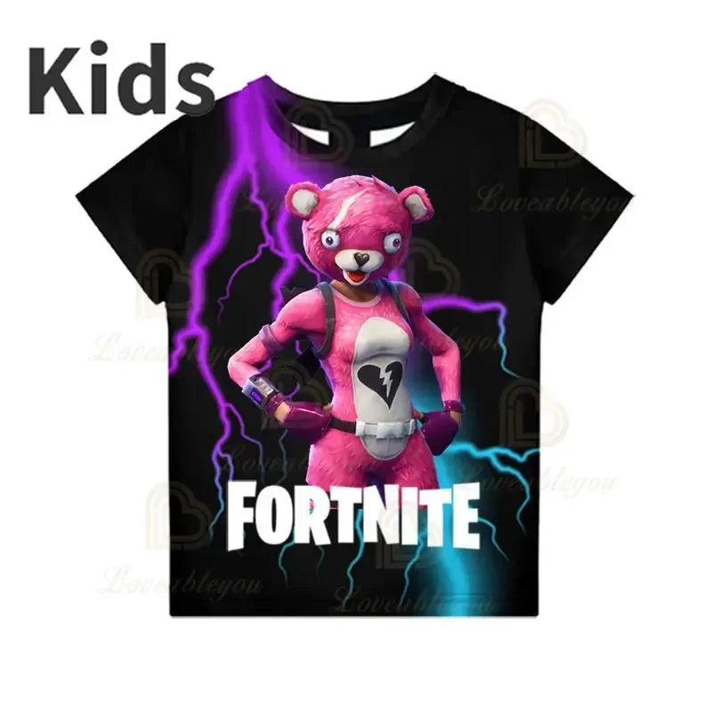 Red Jade Fortnite Anime Battle Royale 3D T-Shirt for Men Women Kids - Pelly T-Shirt Birthday Gift for Girls and Boys