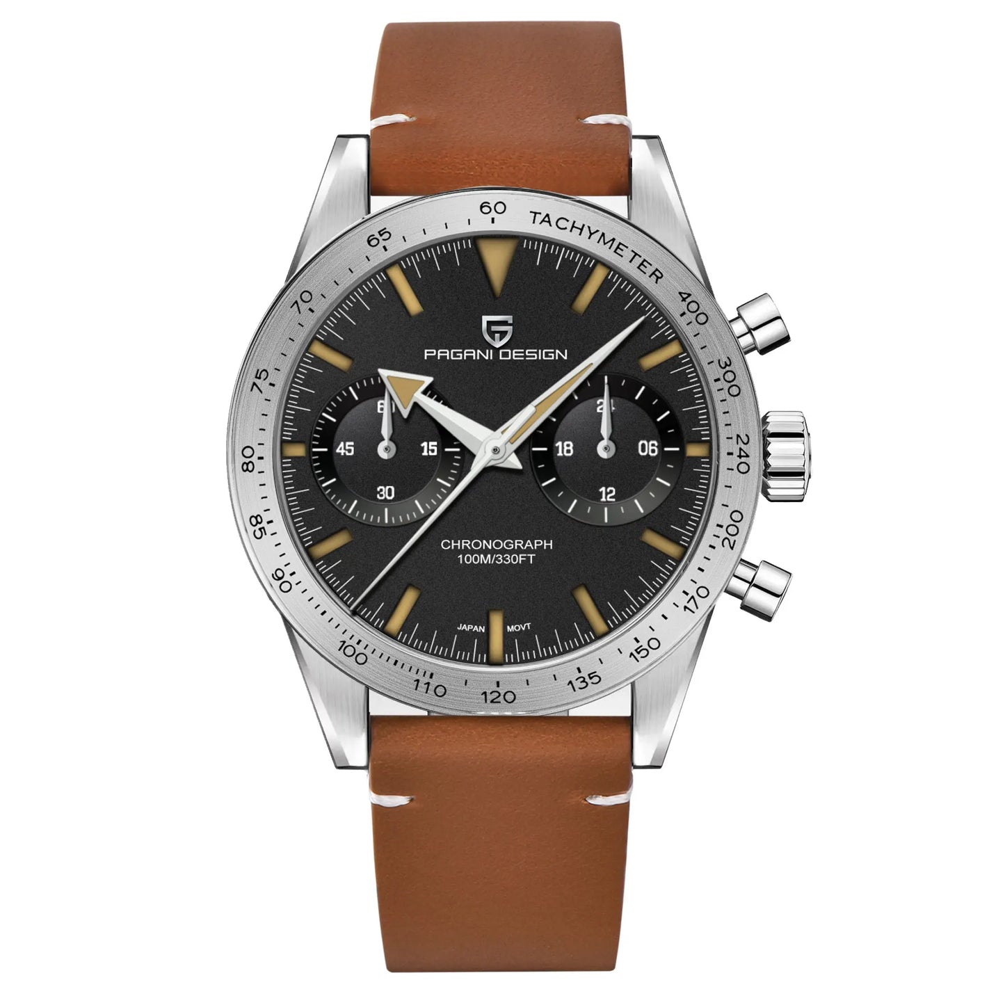 2026 New PAGANI DESIGN Retro Men's Watches Moon Quartz Watch For Men Speed Sports Chronograph AR Sapphire VK64 Clock