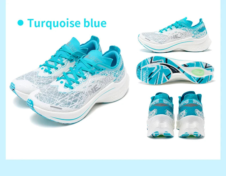 ONEMIX Carbon Plate Running Shoes for Men, Shock Absorption, Ultra-Light Sports Shoes, Rebound Outdoor Women Marathon Sneakers