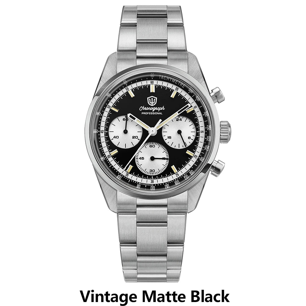 Watchdives Premier WD0526 Men Watch VK63 Mecha Chronograph Quartz Watches Sapphire Waterproof 316L Stainless Steel Wristwatch
