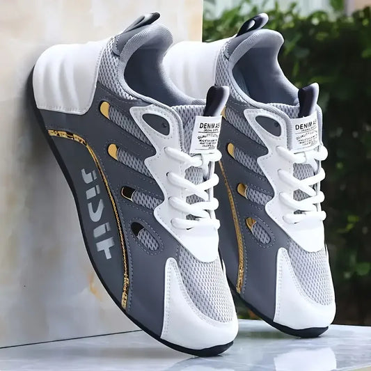 Breathable and Comfortable Men's Sports Shoes, with Inner Height Increase and Low Top Strap, Suitable for Outdoor Sports and