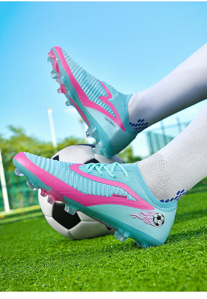 New Men Football Boots Sport Soccer Shoes Outdoor Cleats Adult Non Slip Boys Long Spikes Training Breathable Match Comfortable