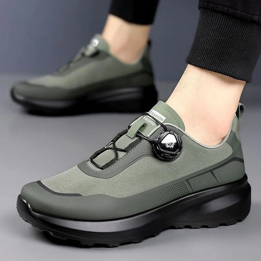 Outdoor Men's Sneakers 2026 New Spring and Summer Thick-Soled Sports Shoes Men's Hiking Daddy Shoes Casual Footwear for Men