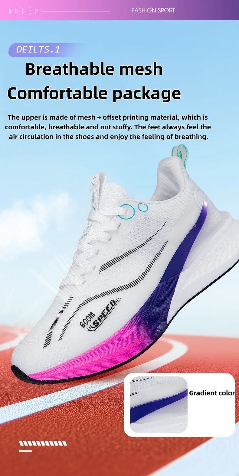 2025 Men's and Women's Professional Carbon Plate Marathon Running Shoes Shock Absorption Ultra-light Stable Support Sports Shoes