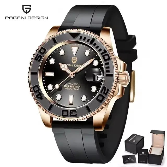 PAGANI DESIGN V2 Japan movement Luxury Men Mechanical Watch 40MM Ceramic bezel AR Coated Sapphire Glass Automatic Watch For Men