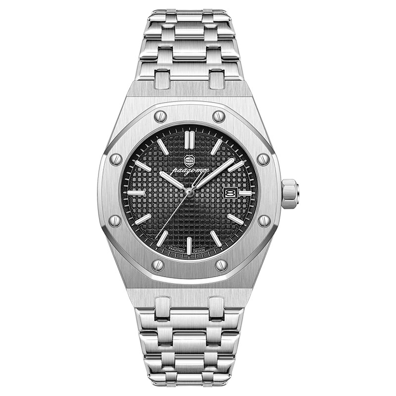 PAAZOMU Luxury Square Man Quartz Watch Waterproof Luminous Date Men's Watch High Quality Stainless Steel Business Men Watches