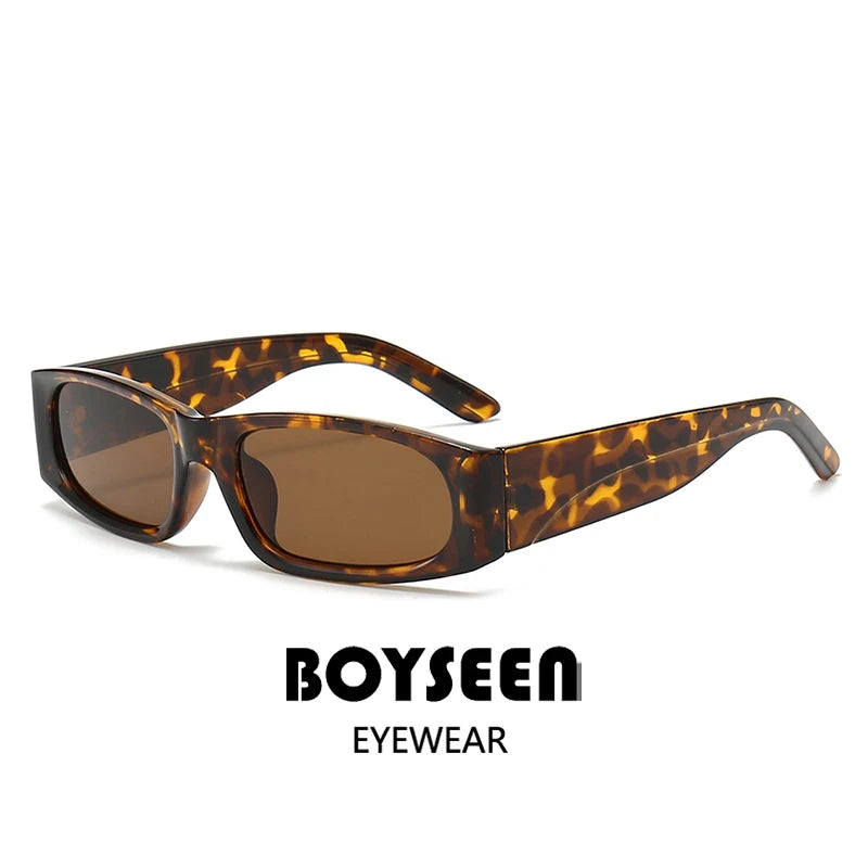 Hiphop Style Narrow Frame Black Sunglasses Men's Retro Effortless Orange Sunglasses UV400