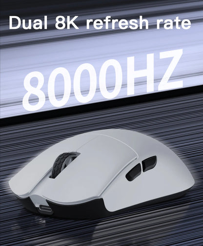 MOTOSPEED Darmoshark M3 V2 8K Gaming Mouse Bluetooth Wireless PAW3395 26,000 DPI Ultra-Light Gaming Mouse for PC, Laptop & Mac