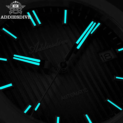 ADDIESDIVE Luxury Men's Automatic Watch Sapphire Glass Japan 8215 Mechanical Watch BGW9 Super Luminous Men Analog Watches AD2533