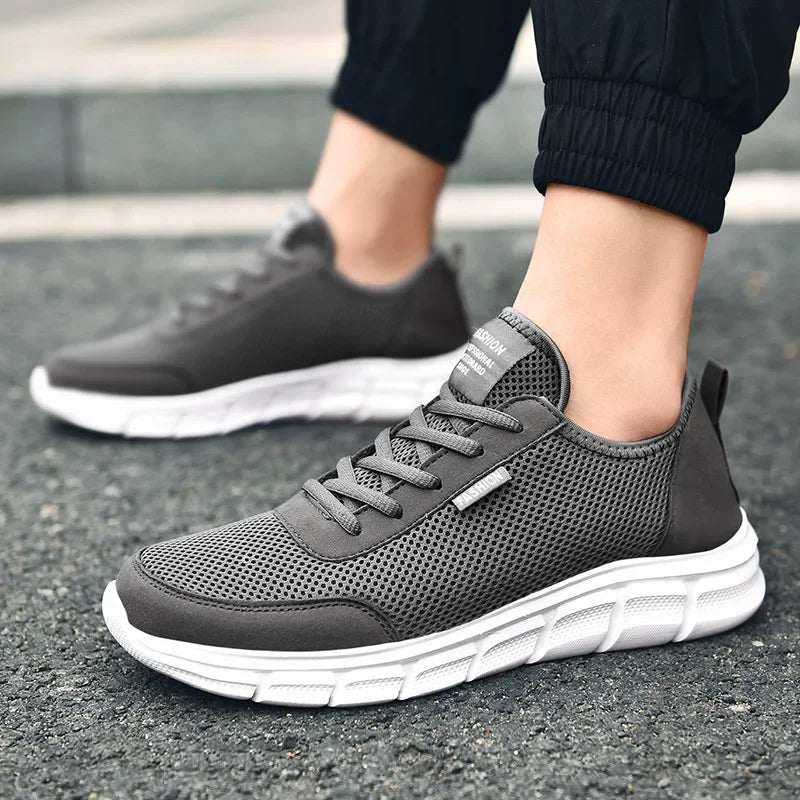 Zapatos de malla para hombre, zapatos casuales con cordones, zapatillas deportivas para hombre, calzado ligero y transpirable, zapatillas deportivas cómodas, zapatillas para hombre