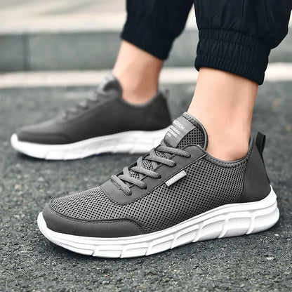 Zapatos de malla para hombre, zapatos casuales con cordones, zapatillas deportivas para hombre, calzado ligero y transpirable, zapatillas deportivas cómodas, zapatillas para hombre