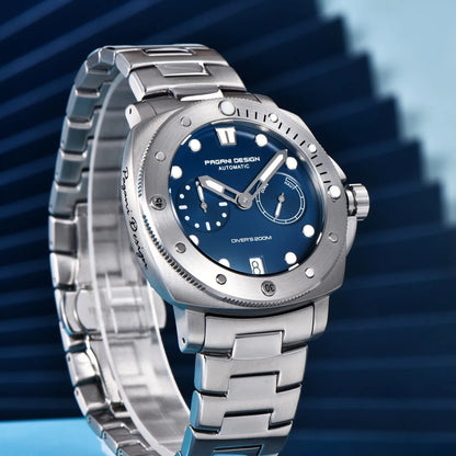 PAGANI DESIGN Men's Watches New Diver Automatic Mechanical Watch Sapphire Stainless Steel Sport 20 Bar Clock