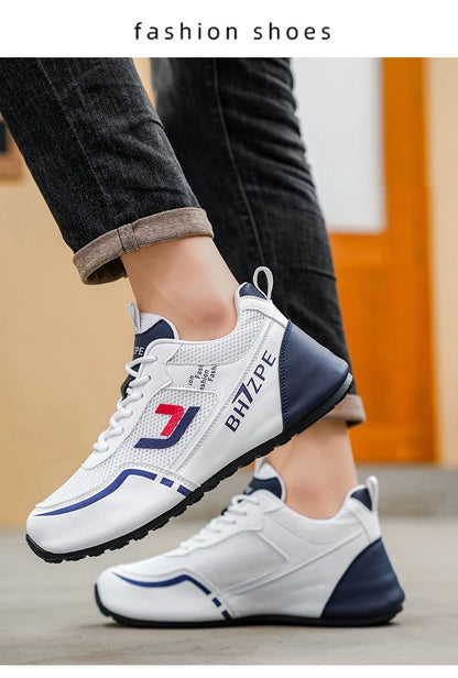 Merkbescherming: nieuwe lichtgewicht, antislip, ademende, slijtvaste hardloop- en sportschoenen voor heren, veelzijdig en geschikt voor vrijetijdsgebruik