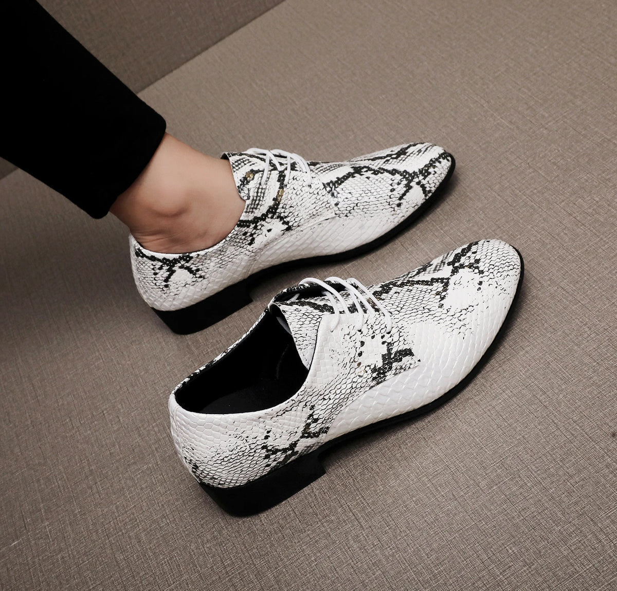 Pantofi Oxford din piele PU pentru bărbați, pantofi casual în stil urban, adidași ușori, pantofi de plimbare în aer liber pentru bărbați, încălțăminte elegantă de ocazie
