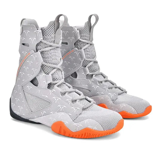 Super Cool Men's Wrestling Shoes High Top Men’s Fighting Shoes Professional Boxing Boots Indoor Men’s Wrestling Sneakers