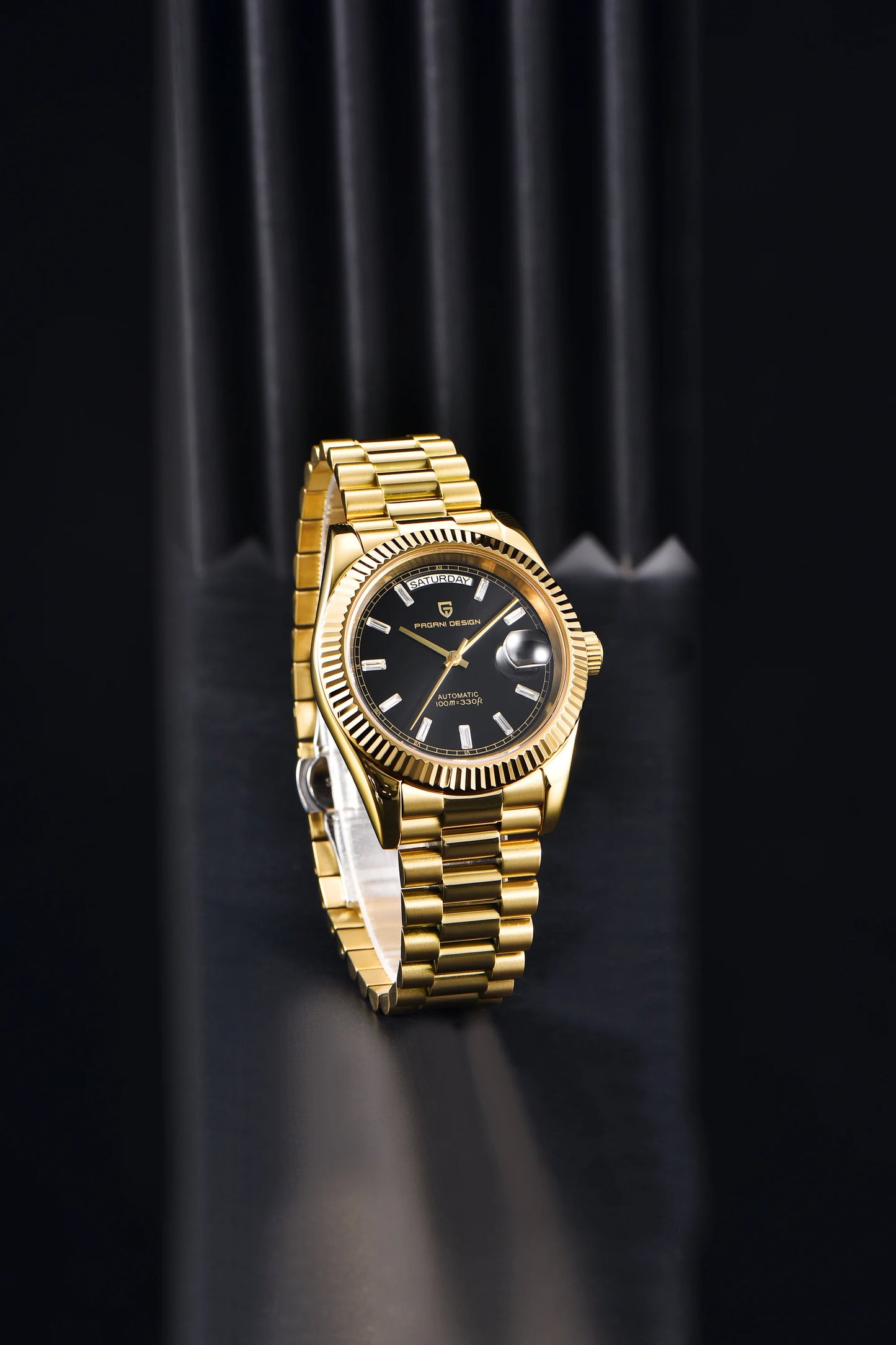 PAGANI DESIGN 2026 New Rose Gold Blue DD40 Luxury Automatic Watch Men Mechanical Wristwatch Mens Sapphire glass Waterproof Watch
