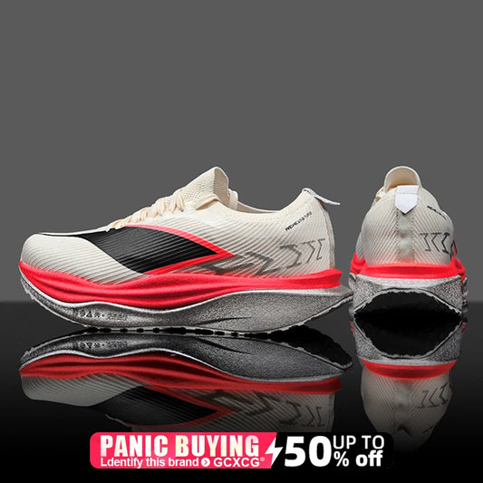 Specialty Marathon Men Running Shoes Carbon Plate Sports Breathable Lightweight Women's Comfortable Athletic Non-slip Sneakers