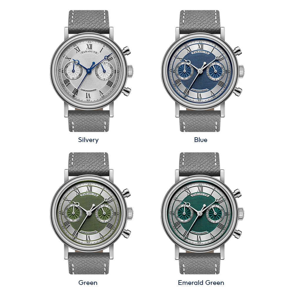 FARASUTE 2025 New Retro Men's Watches Quartz Watch For Men Speed Sports Chronograph AR Coating Sapphire VK64 Clock Reloj Hombre
