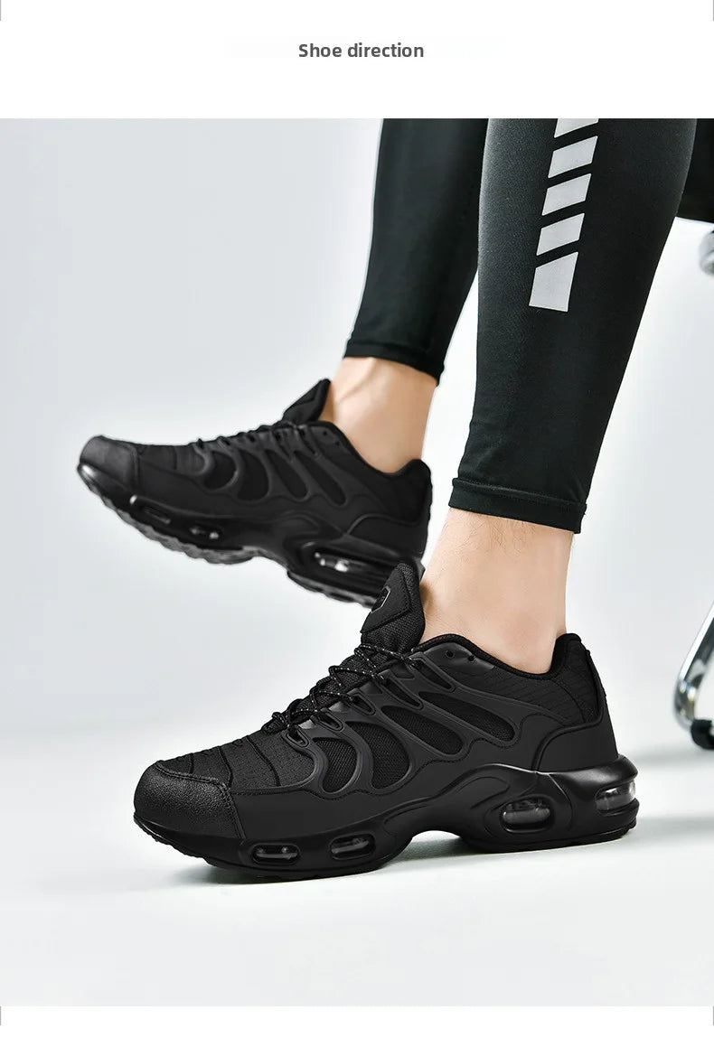 Men's Air-Cushioned Running Shoes Marathon Sports Breathable Lightweight Women's Comfortable Non-Slip Casual Shoes