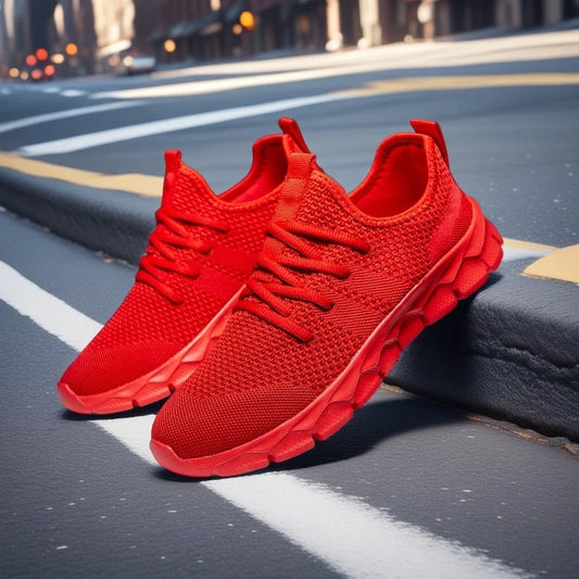 Men’s Sneakers Mesh Lightweight Women’s Casual Flats Men’s Running Sports Shoes Soft Tennis Breathable Male Sneakers