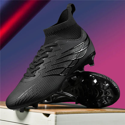 2026 Superfly FG Football Boots Outdoor Soccer Cleats Black Shoes Soft Sport Professional Shoes Breathable Comfortable Boots Plus