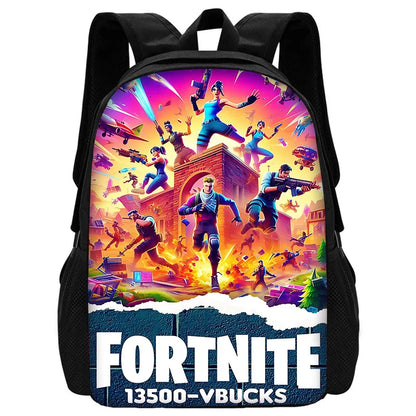 Hot Game Shooting Fortnite Child School Backpack with Shoulder Bag and Pencil Bags, School Bags for Boys and Girls, Best Gift