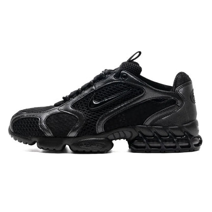 Nike Air Zoom Spiridon Cage 2 New Men's Pure Black Mesh Leather Patchwork Casual Sneakers Hm8497-010