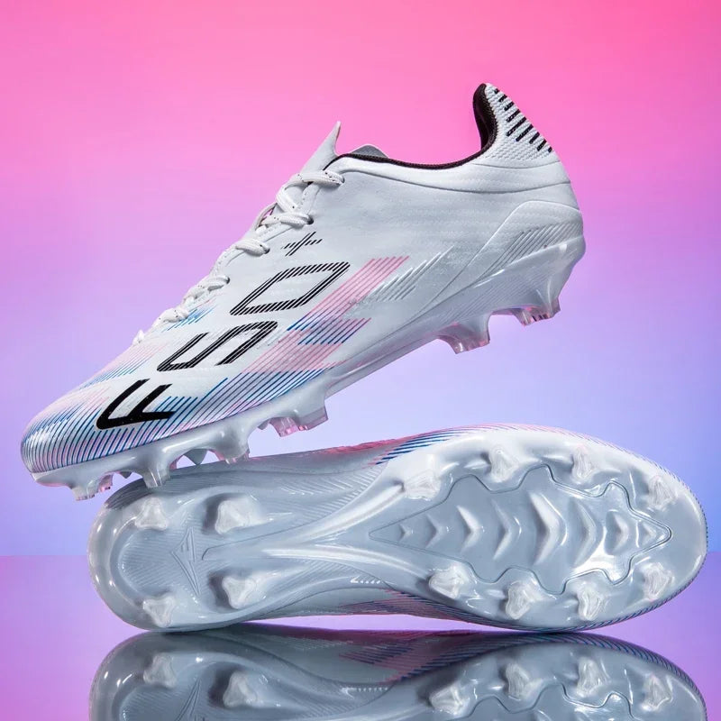 Nouvelles chaussures de football pour hommes, chaussures d'entraînement, baskets de match, chaussures de football pour terrain en herbe, chaussures de sport professionnelles antidérapantes, ultra-légères, unisexes.