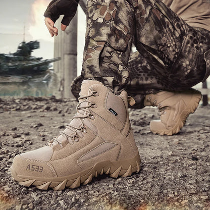 Chaussures de neige antidérapantes pour hommes, bottines montantes à plateforme, confortables et chaudes, bottes d'hiver pour hommes, bottes de couture dans le désert