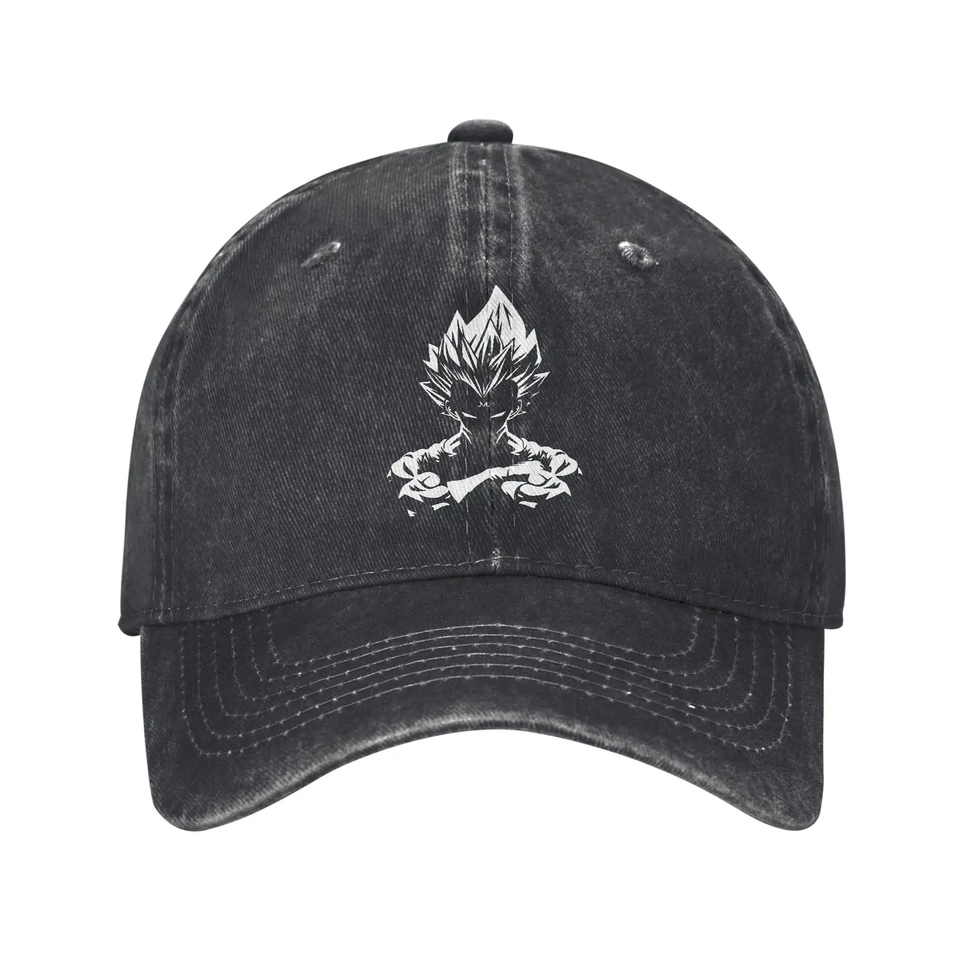 Produit gaming premium Fraquane, Dragon Ball Z Goku DBZ Unisex Style Baseball Caps Saiyan Distressed Denim Hats Cap Retro Workouts Unstructured Soft Snapback Cap