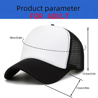Kirby Summer Baseball Polyester Hats Universal Casual Cap Truck Driver Cartoon Peripheral Items Adult Adjustable Children Action