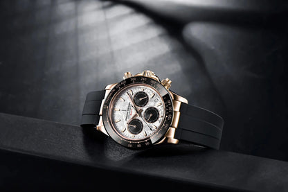 PAGANI DESIGN 40MM V2 Sky Blue Dial Classics Men Quartz Watches Sapphire Retro Chronograph Stainless Steel Waterproof Watch Men