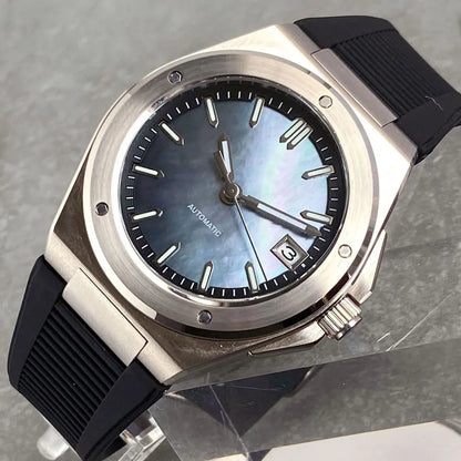 Tandorio 200M Diving 40mm Black White Shell Dial Lume NH35 Automatic Men Watch Sapphire Glass Stainless Steel Bracelet 2025
