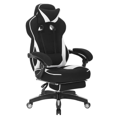 WOLTU Gaming Chair Office Computer Chair Desk Racing Chair Sports Seat with Headrest Lumbar Cushion with Footrest