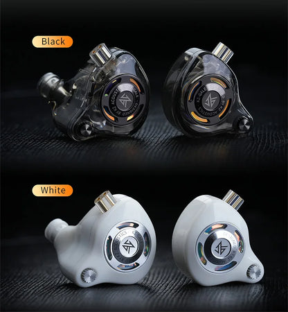 Auriculares IEM Gaming KZ Gale – Monitor In-Ear HiFi con driver superlineal y cable desmontable de 2 pines chapado en plata