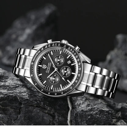 Luxury Brand Men Quartz Watch Waterproof Luminous Stainless Steel Men's Watches 24 Hours Chronograph Date Business Watch For Man