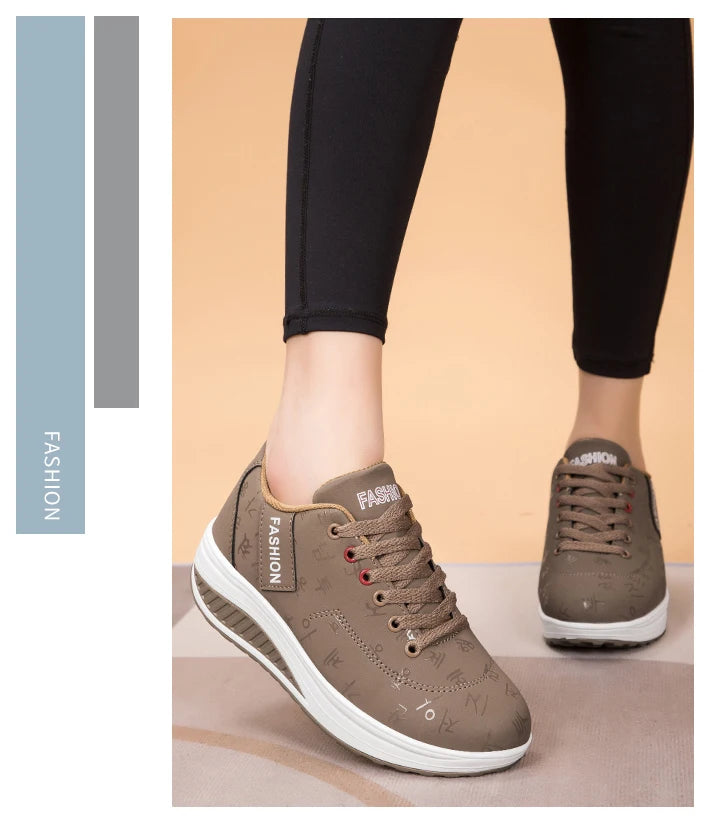 Adidași pentru femei, pantofi vulcanizați la modă pentru femei, pantofi fără toc pentru femei, pantofi de mers pe jos cu platformă, mărimi mari, Zapatillas Mujer