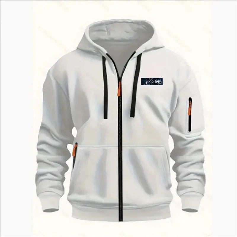 Produit gaming premium Fraquane, Men's Sweatshirts with Zipper Pockets Thin Solid Color Half Tracksuit Casual Outdoor Hooded Tracksuit Long Sleeves Jacket Coats, équipement gamer