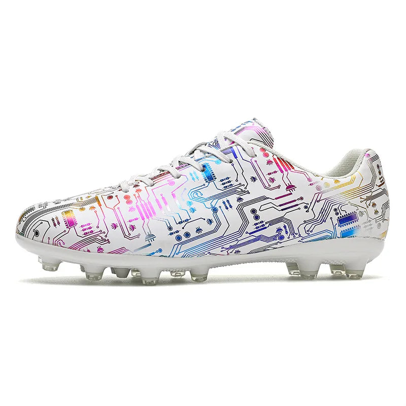 Men's Football Shoes Association Quick Five Up Football Studs, Anti-slip Professional Ultralight Training Football Boots for Turf