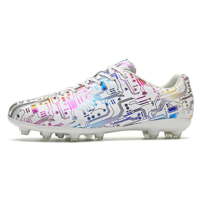 Men's Football Shoes Association Quick Five Up Football Studs, Anti-slip Professional Ultralight Training Football Boots for Turf