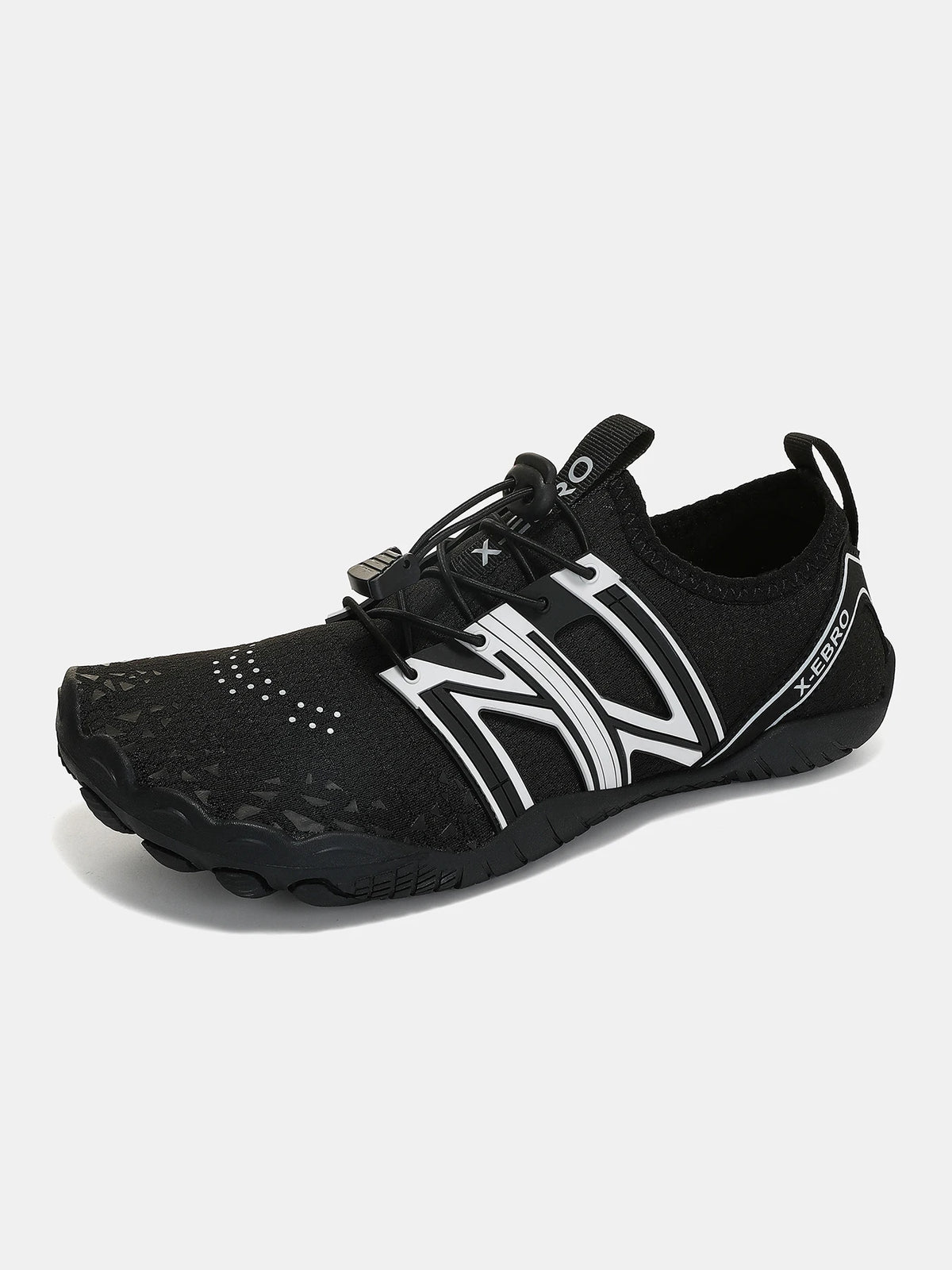 Oiaano platūs barefoot tipo juodi batai vyrams, moterims ir unisex – sportiniai vandens bateliai paplūdimiui, minkštu padu, lengvi ir kvėpuojantys