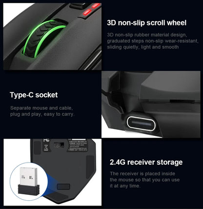 E-YOOSO X-33 RGB Gaming Mouse 16000 DPI Wired USB Gaming Mouse with 18 Programmable Buttons for PC & Laptop