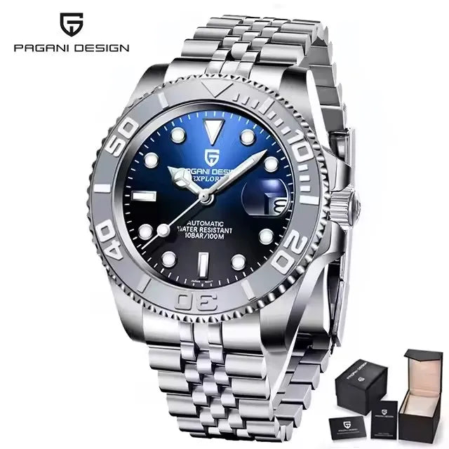 PAGANI DESIGN V2 Japan movement Luxury Men Mechanical Watch 40MM Ceramic bezel AR Coated Sapphire Glass Automatic Watch For Men