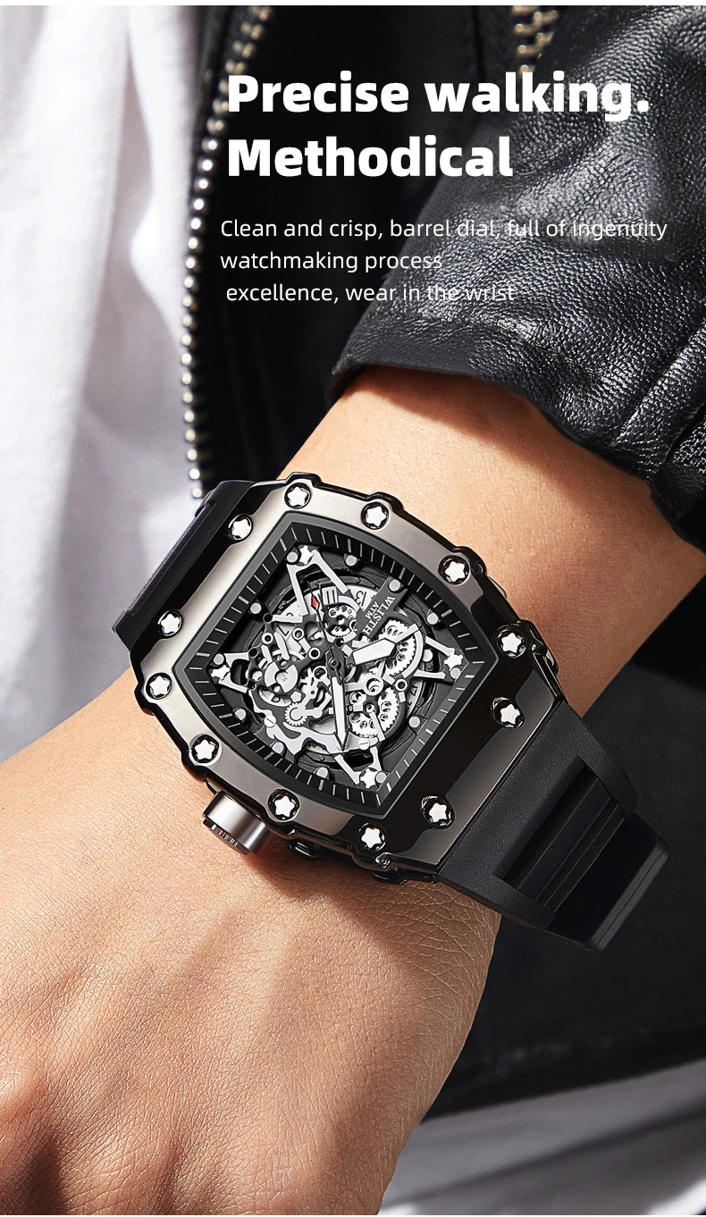 Foreign Trade Watch Large Dial For Men Quartz Waterproof Sport Square Luminous Watch For Men