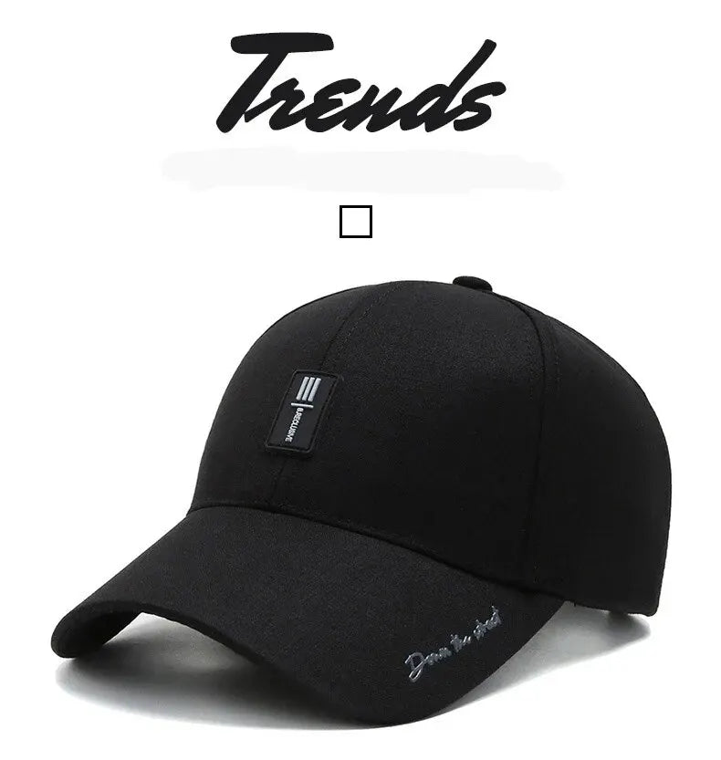 Hat Men's Spring and Autumn Caps, Middle-Aged and Elderly Hats, Four Seasons Casual Sunshade, Men's Baseball Caps