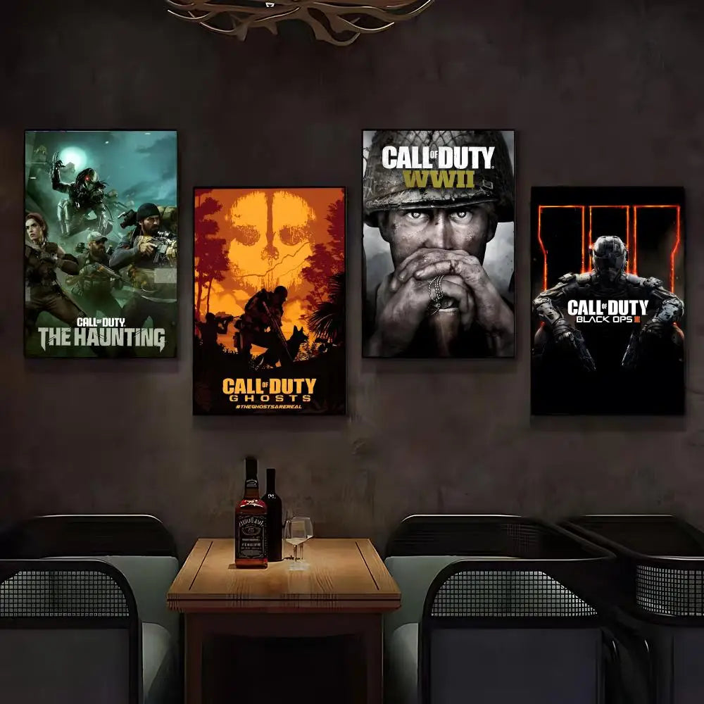 game Call of Duty Poster Posters Anime Room Decor Decoration Movie Backpack Wall Interior Music Wall Art